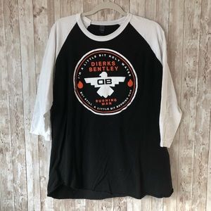 Dierks Bentley Burning Man 3/4 Sleeved Shirt